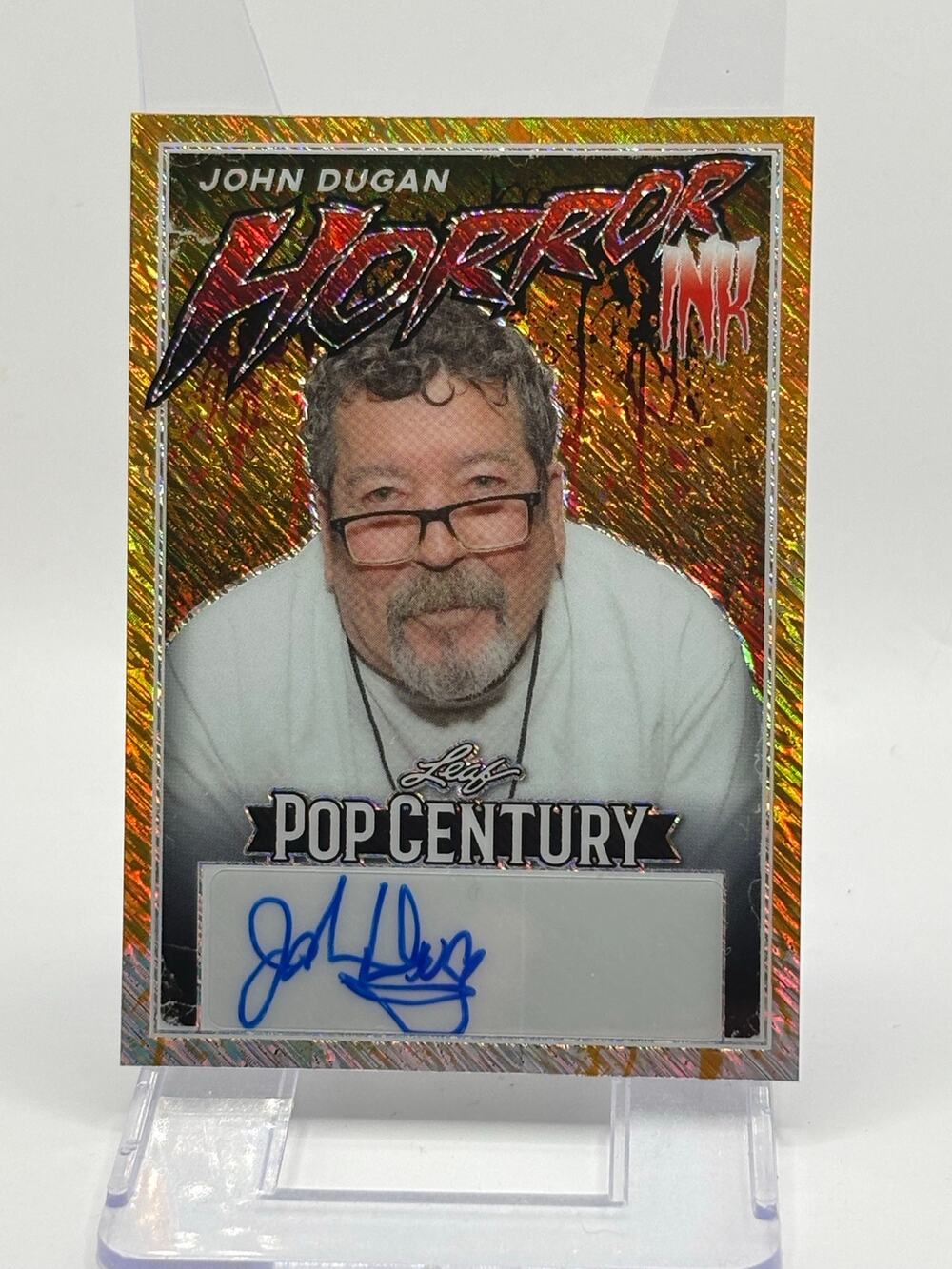 2024 Leaf Pop Century John Dugan Gold Auto 1/1 SSP Texas Chainsaw Massacre